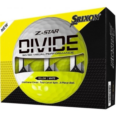 Srixon Z-star DIVIDE 3-plášťové bílo 12 ks žluté – Hledejceny.cz