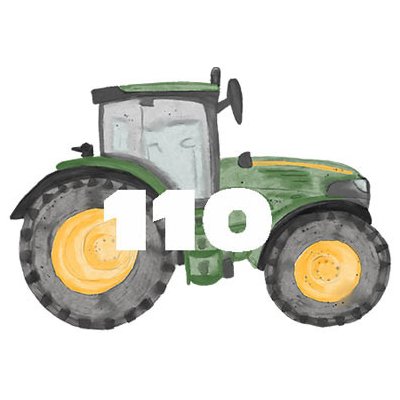 Nažehlovací obrázek Traktor velikost 110 – Zboží Mobilmania