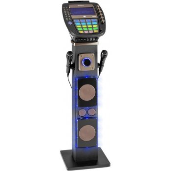 Auna KaraBig karaoke zařízení Bluetooth LED 7'' TFT CD USB vestavěný reproduktor