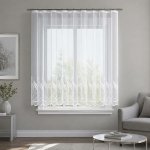 Dekorační žakárová záclona s řasící páskou YUKO 160 bílá 300x160 cm MyBestHome – Hledejceny.cz