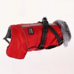 Reflexní Zimní Bunda 2v1 Vesta s postrojem pro psa – Zboží Mobilmania