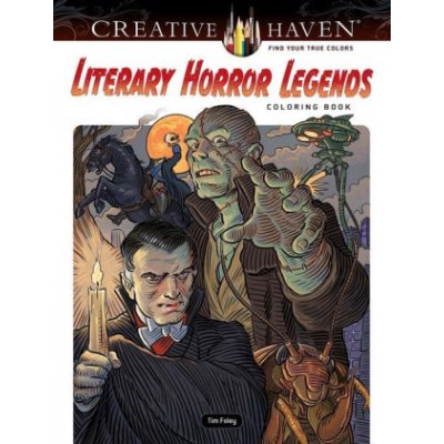 Creative Haven Literary Horror Legends Coloring Book Foley TimPaperback