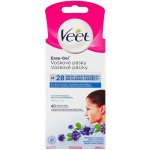 Veet Easy-Gel Obličej depilační voskové pásky pro citlivou pokožku 40 ks – Zboží Dáma