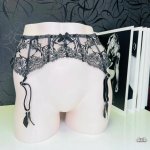 Agent Provocateur Agent Provocateur Podvazkový Pás Xiah Krajkový 3 Černá – Zboží Dáma