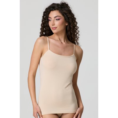 Jadea tílko s tenkými ramínky béžové – Zboží Mobilmania