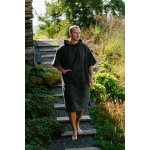 Pánské bambusové plážové pončo Antracit – Zboží Dáma