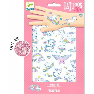 Djeco Dětské tetování Třpytiví jednorožci – Sleviste.cz