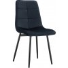 Jídelní židle Kondela Damia typ 1 černá velvet látka / kov