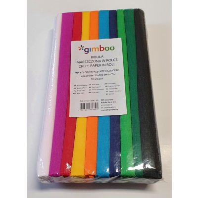 DONAU Papír krepový 25 x 200 cm Mix 10 barev 10 rolí – Zbozi.Blesk.cz