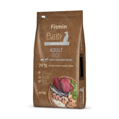 Fitmin Purity Rice Adult Fish & Venison 3 x 12 kg