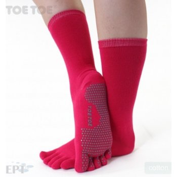 ToeToe JOGA klasické ABS prstové ponožky fuchsia