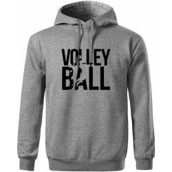 Volleyball nápis Oversized Moon kratší + širší Tmavě šedý melír