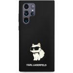 Pouzdro Karl Lagerfeld Liquid Silicone Choupette NFT na Samsung Galaxy S23 Ultra černé – Zboží Mobilmania