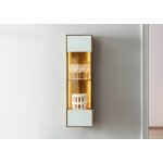 Bighome Vienna Závěsná 37x32x130 divoký dub / přírodní olejovaný / bílé sklo – Hledejceny.cz