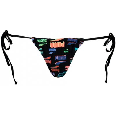 Puma Swim Women Side Tie Tanga String 1P 938066-01 dámské plavky Black