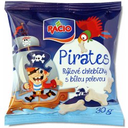 Racio pirates rýžové chlebíčky s bílou polevou 30 g