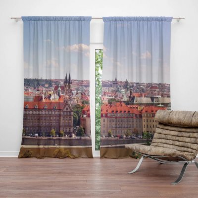 Sablio Závěs Praha: 2ks 140x250cm – Hledejceny.cz