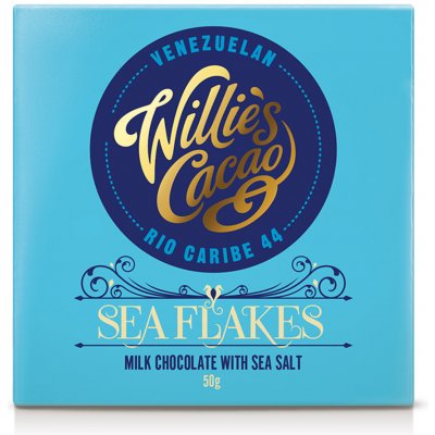 Willie's mléčná Venezuelan Rio Caribe s mořskou solí 44% 50 g – Zbozi.Blesk.cz