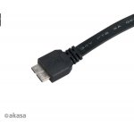 Akasa AK-CBUB13-15BK PROSLIM USB 3.0 Type A na micro B, 1,5cm