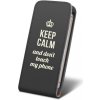 Pouzdro a kryt na mobilní telefon Samsung Pouzdro SLIGO Slim Samsung i9505 Galaxy S4 Keep Calm