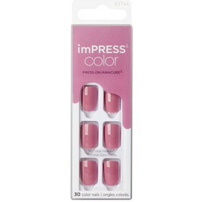 KISS Samolepící nehty imPRESS Color Petal Pink 30 ks – Zboží Dáma