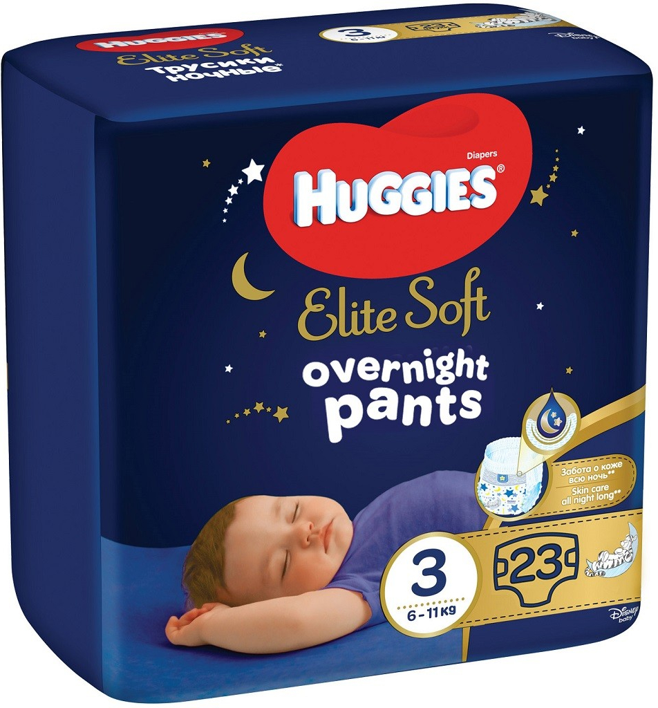 Huggies Elite Soft Diapers Pants 3 6-11kg 48pcs - order the best from Novus