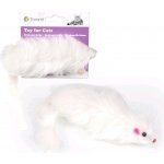 Tommi Myška bílá chlupatá 15 cm – Zboží Mobilmania