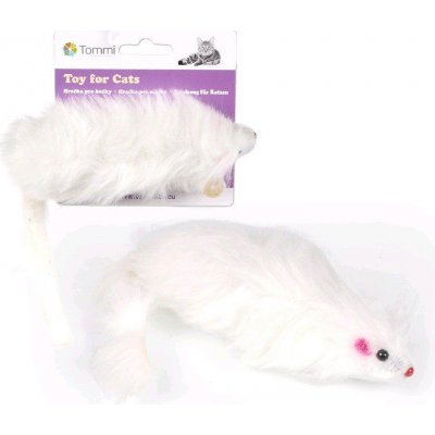 Tommi Myška bílá chlupatá 15 cm