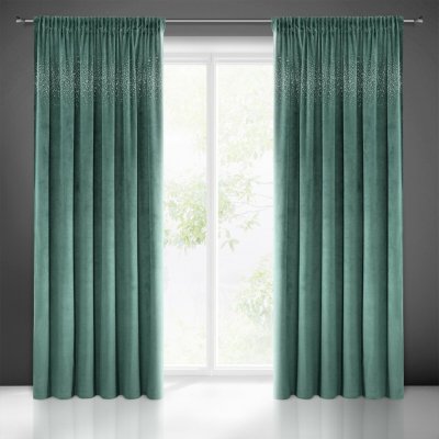 EUROFIRANY ZATEMŇOVACÍ ZÁVĚS NA PÁSCE AURORA 140X270 CM ZELENÁ – Hledejceny.cz
