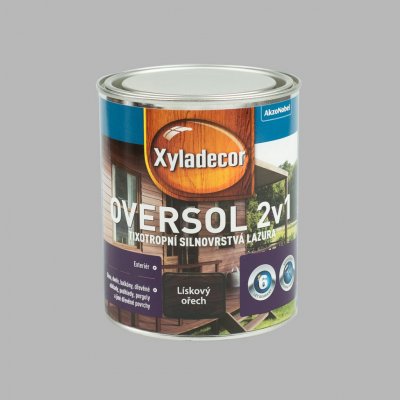 Xyladecor Oversol 2v1 0,75 l Lískový ořech