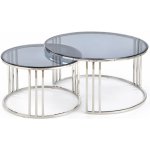 Halmar Mercury set 2 stříbrná, kouřové sklo – Zboží Mobilmania