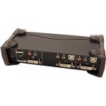 Aten CS-1762A 2-Port DVI USB 2.0 KVMP Switch, 2x DVI-D Cables, 2-port Hub, Audio – Zboží Živě