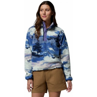 Columbia Helvetia II Printed Cropped Half Snap modrá – Sleviste.cz
