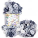 Alize Puffy Color 5925 bílá šedá – Hledejceny.cz