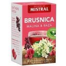 Mistral Exclusive Aromatizovaný ovocný čaj s příchutí Brusinka malina erný bez 20 x 2 g