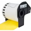 Barvící pásky Páska PrintLine kompatibilní s Brother DK-22606 Páska, pro tiskárny štítků, kompatibilní s Brother DK-22606, pro Brother QL, papírová role, 62mm x 15,24m, žlutá PLLB19