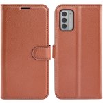 Litchi knížkové na Nokia G42 - hnědé – Sleviste.cz