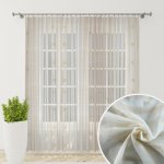Voálová látka /záclona SANDRA 0166-01 béžová – Zboží Mobilmania