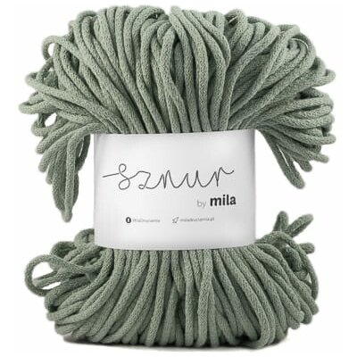 Bavlněná šňůra MILA 5mm - Divoká máta/P50 – Zboží Dáma