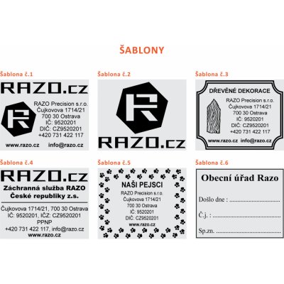 RAZO Štoček do razítka 50 x 40 mm (S-837; Printer 54; S-837D) – Zboží Živě