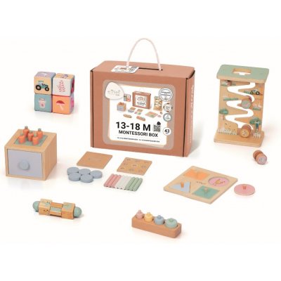 EliNeli Sada montessori hraček pro děti od 1 roku 13 až 18 měsíců edukativní box – Zbozi.Blesk.cz