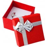 JK Box Červená krabička s mašlí ET-3/A7/Ag – Zboží Dáma