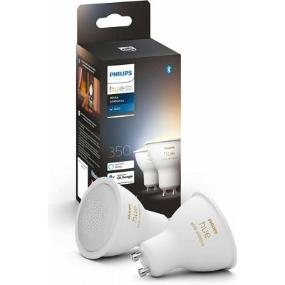 Philips Hue White Ambiance 4.3W GU10 set 2ks – Hledejceny.cz