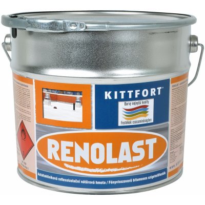 Kittfort RENOLAST 7kg, asfaltohliníková reflexoizolační nátěrová hmota – Hledejceny.cz