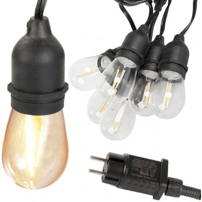 Verk 12300 LED VenkovníImitaceační řetěz girlanda 10 žárovek IP44 10 m – Hledejceny.cz