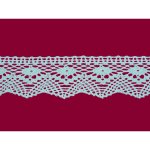 Bavlněná paličkovaná krajka 2015/50mm bílá/5m – Zbozi.Blesk.cz