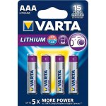 Varta Ultra Lithium 4ks AAA 6103301404 – Zboží Živě