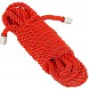 SM, BDSM, fetiš BASIC X bondážní lano z polypropylenu 5 m červené