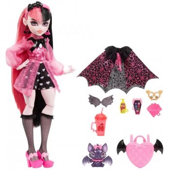 Mattel Monster High Draculaura Doll With Pink And Black Hair And Pet Bat