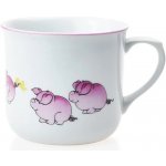 Český porcelán Dubí hrnek Vařák růžová prasátka 650 ml – Hledejceny.cz